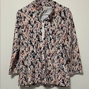 Chic Abstract Print Women's Athletic Pullover